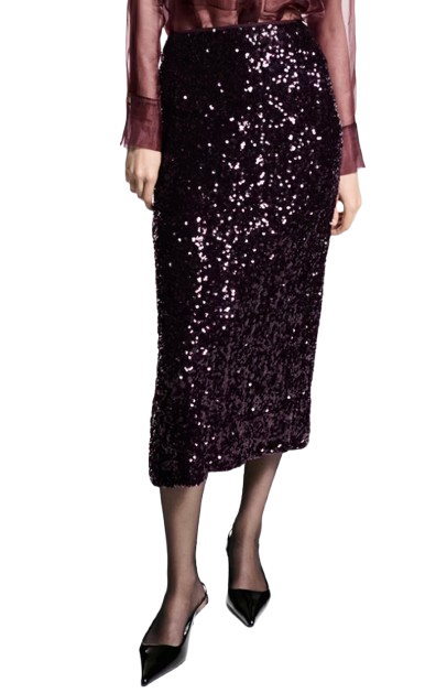 Sequin Pencil Skirt