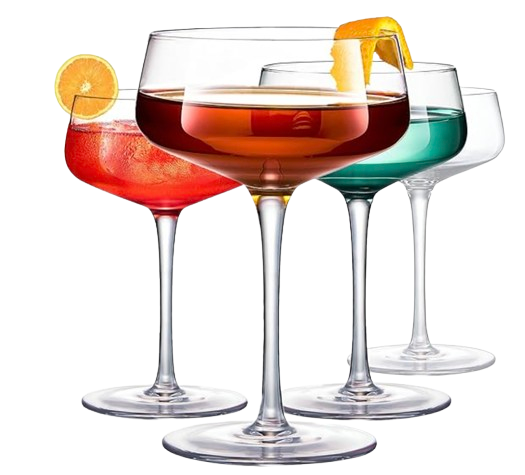 Crystal Coupe Glasses