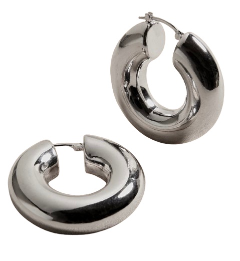 Silver Hoop Earrings