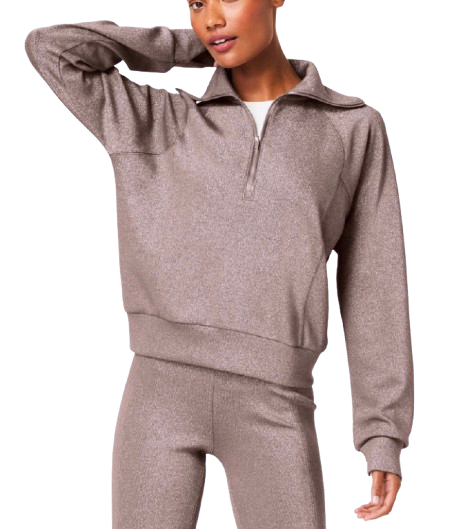 Spanx AirEssentials Half-Zip with Shimmer