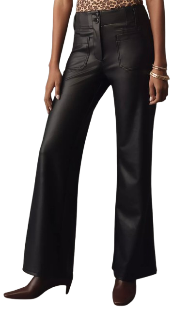 Maeve Junie High Rise Faux Leather Pants