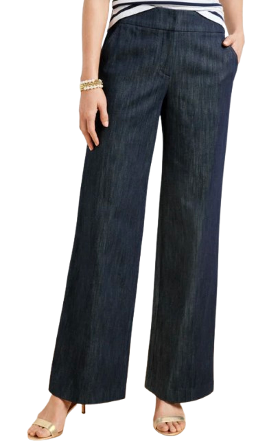 Talbots Refined Denim Wide Leg Pants