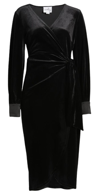 Sam Edelman Stretch Velvet Wrap Dress