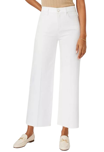 Ann Taylor Fresh Cut Wide Leg Crop Jeans