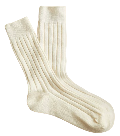 J.Crew Cashmere Blend Ribbed Socks