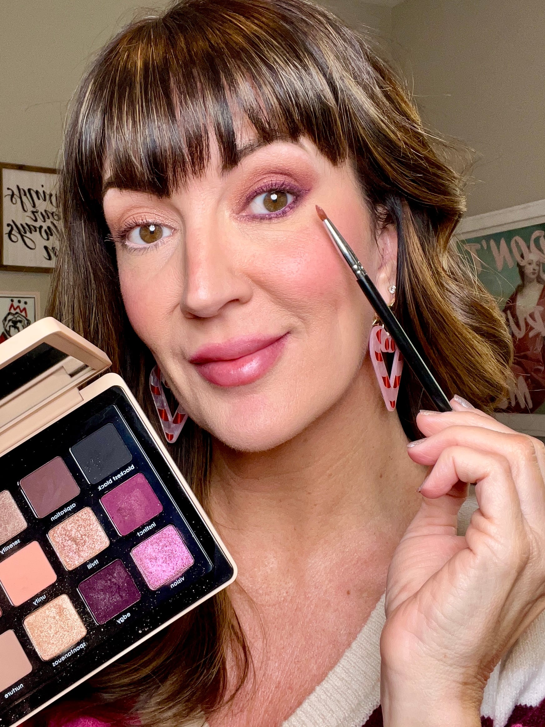 burgundy smokey eye