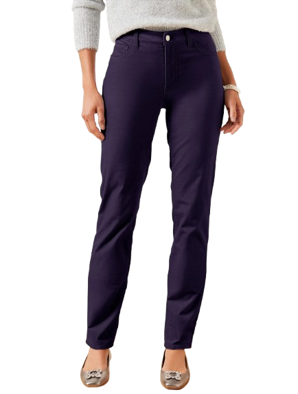 Talbots Velveteen Straight Leg Pants – Purple
