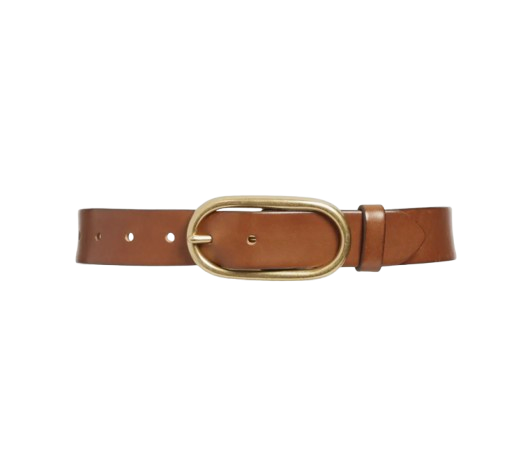 Treasure & Bond Oval Buckle Leather Belt