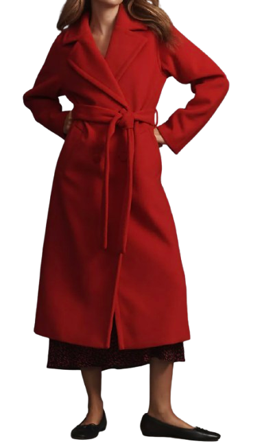 Bernardo Double Breasted Melton Coat