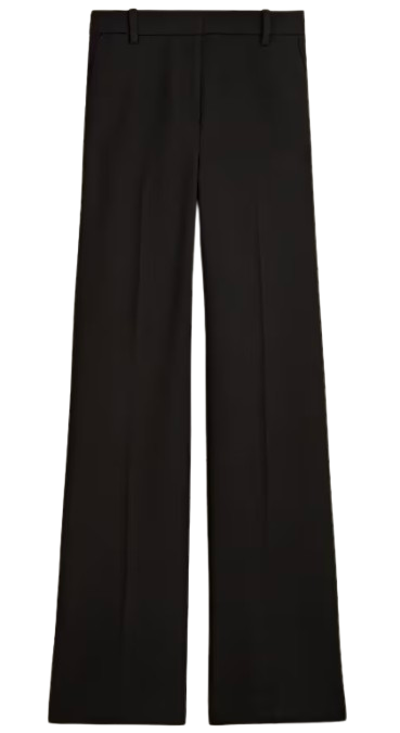 J.Crew Wide Leg Trouser in Four Season Stretch – Black
