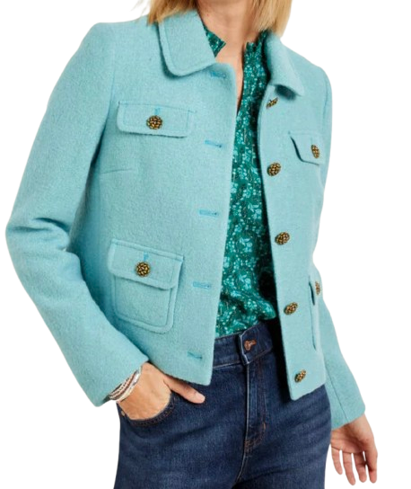 Talbots Berkshire Wool Blend Crop Jacket