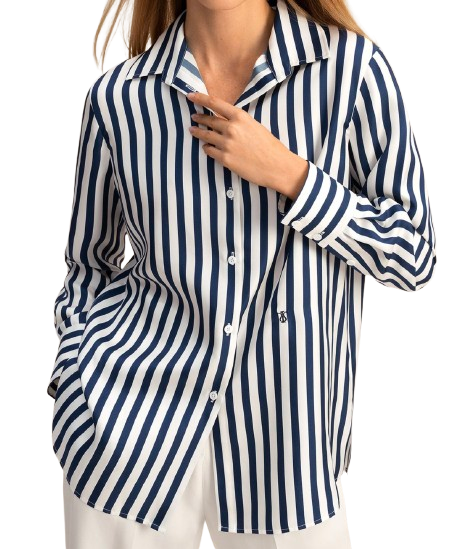 Lilysilk Amalfi Stripe Silk Shirt