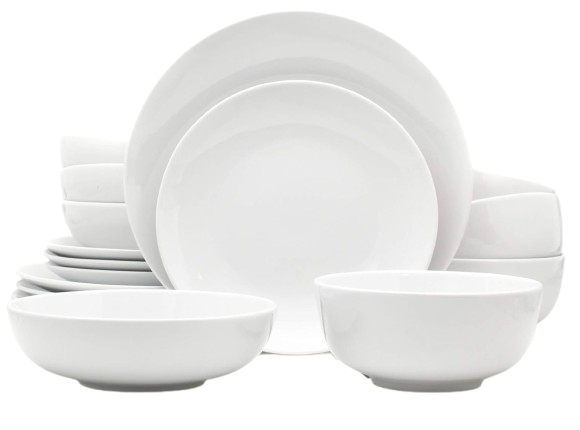 Euro Ceramica Dinnerware Collection – 16 Piece Set