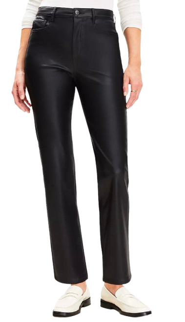Ann Taylor Five Pocket Faux Leather Pants