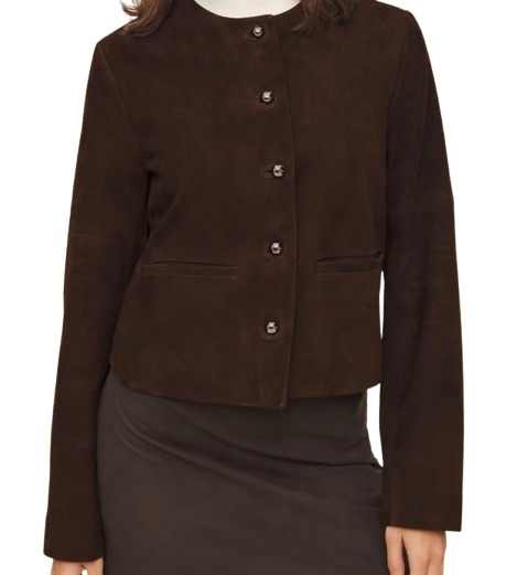 Reformation Veda Reed Leather Jacket