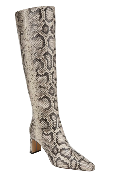 Sam Edelman Sylvia Knee High Boot in Snake Print