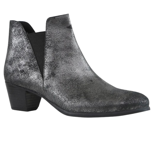 Munro Jackson Chelsea Boot – Black Metallic