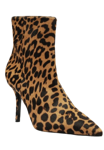 Schutz Mikki Casual Pointed Toe Booties – Leopard