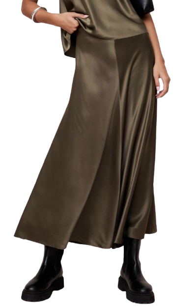 Banana Republic Bias Cut Silk Maxi Skirt