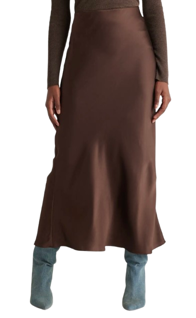 Quince 100% Washable Silk Maxi Skirt