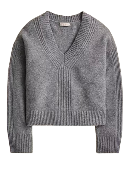 J.Crew Relaxed V-Neck Sweater in Super Soft Yarn