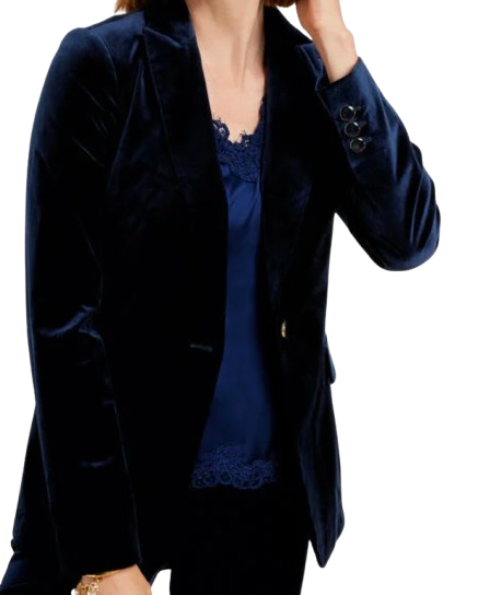 Talbots Modern Velveteen Blazer