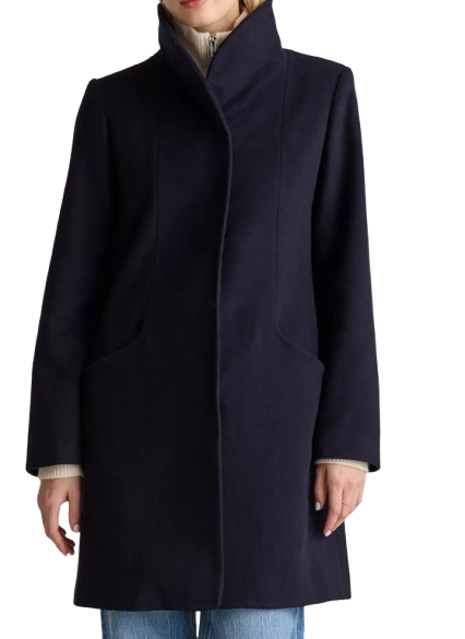 Quince Italian Wool Cocoon Coat