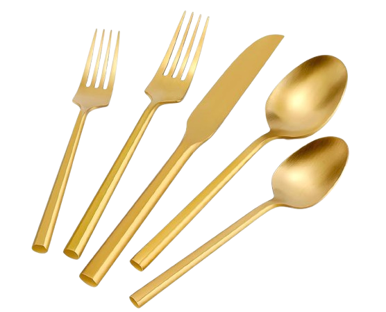 Gold Flatware Set