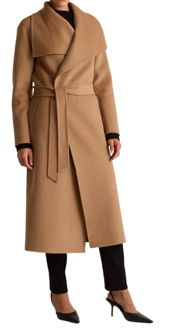 Quince Double-Faced Merino Wool Wrap Coat