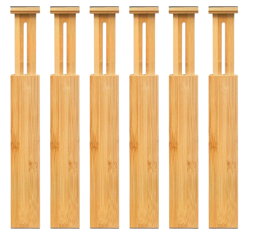 Adjustable Bamboo Drawer Dividers