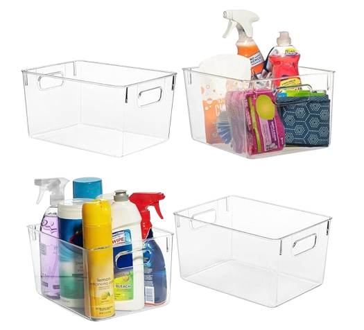 ClearSpace Clear Plastic Storage Bins