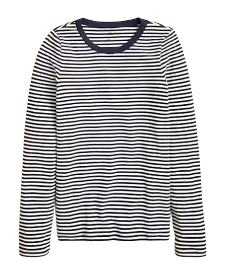 J.Crew Perfect Fit Long Sleeve Tee – Striped
