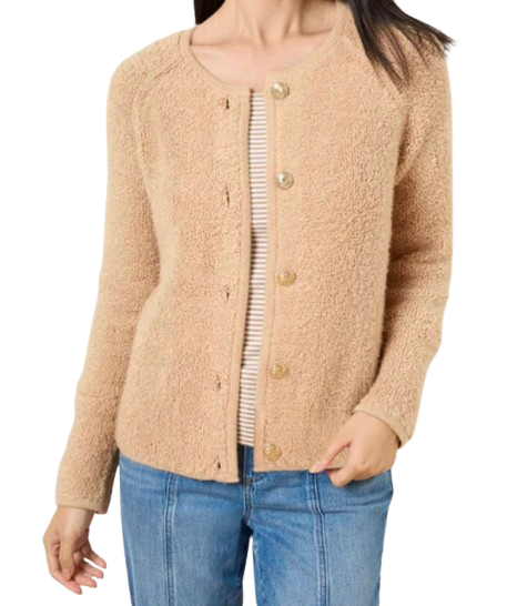Talbots Spring Bouclé Sweater Jacket