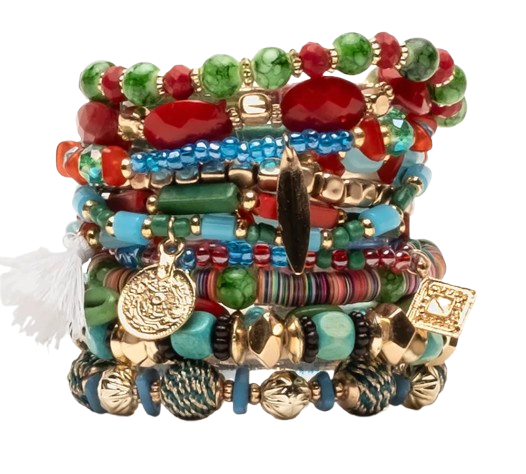 Frances Valentine Gotham Beaded Stacked Bracelet