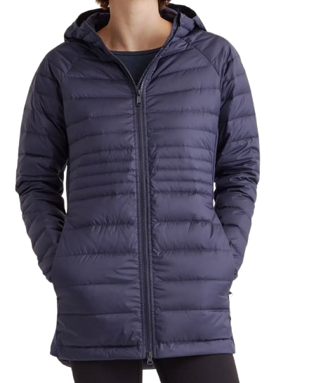 Quince Lightweight Down Packable Long Puffer Jacket