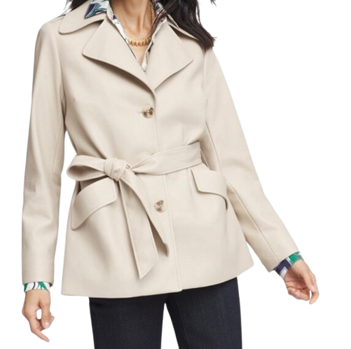 Chico’s Butter-Soft Faux Leather Trench Coat
