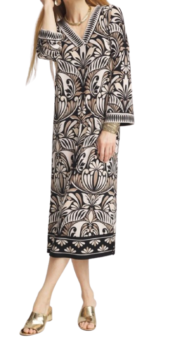 Chico’s Travelers Bell-Sleeved Midi Dress