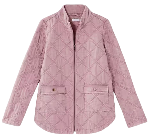 J.Jill Quilted Zip Front Jacket