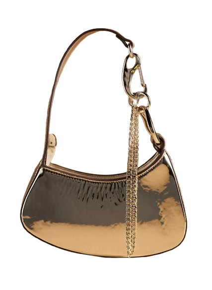 Anthropologie Metallic Shoulder Bag