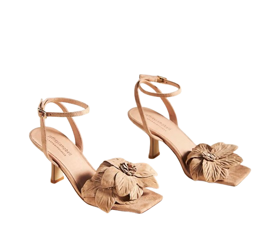 Anthro Flower Kitten Heel