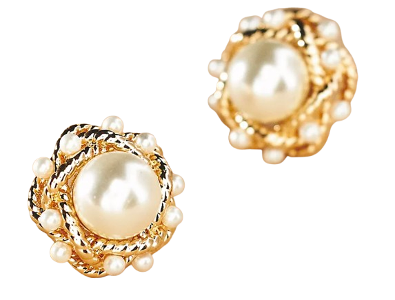 Anthro Pearl Earrings