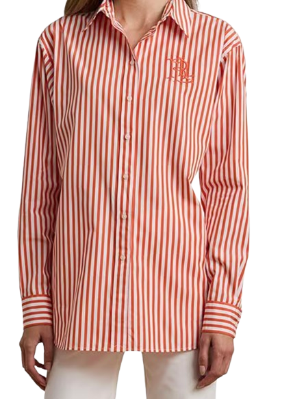 Lauren Ralph Lauren Striped Button-Up