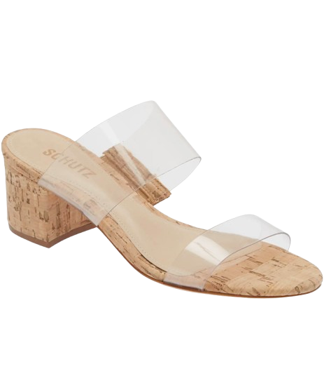 Schutz Acrylic Cork Sandal