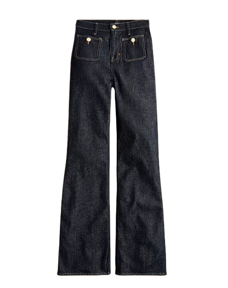J. Crew Wide Leg Sailor Denim Trouser