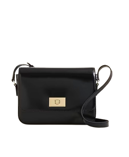 J. Crew Edie Black Leather Handbag