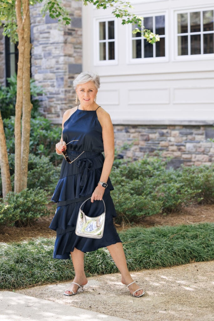 Classic & Elegant: Seychelle Navy Dress