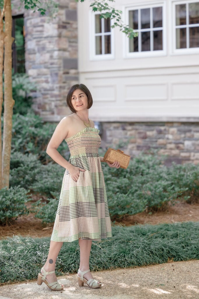special occasion, sophisticated fashion, style, strapless dress, wedding attire