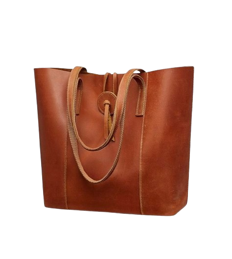 S-ZONE Vintage Leather Tote Bag