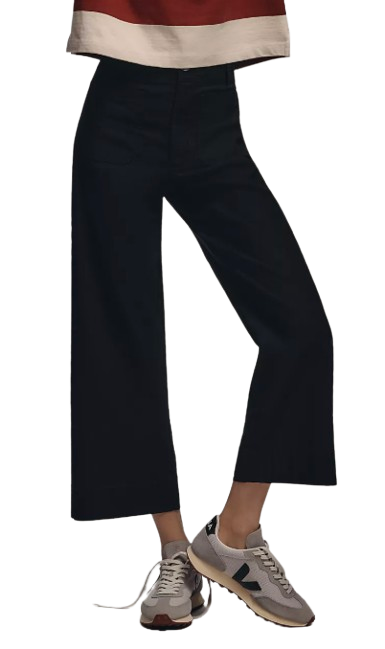 Maeve Colette Cropped Wide Leg Pants – Solid