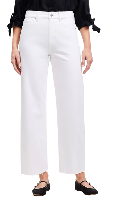 Loft Petite High Rise Wide Leg Jeans